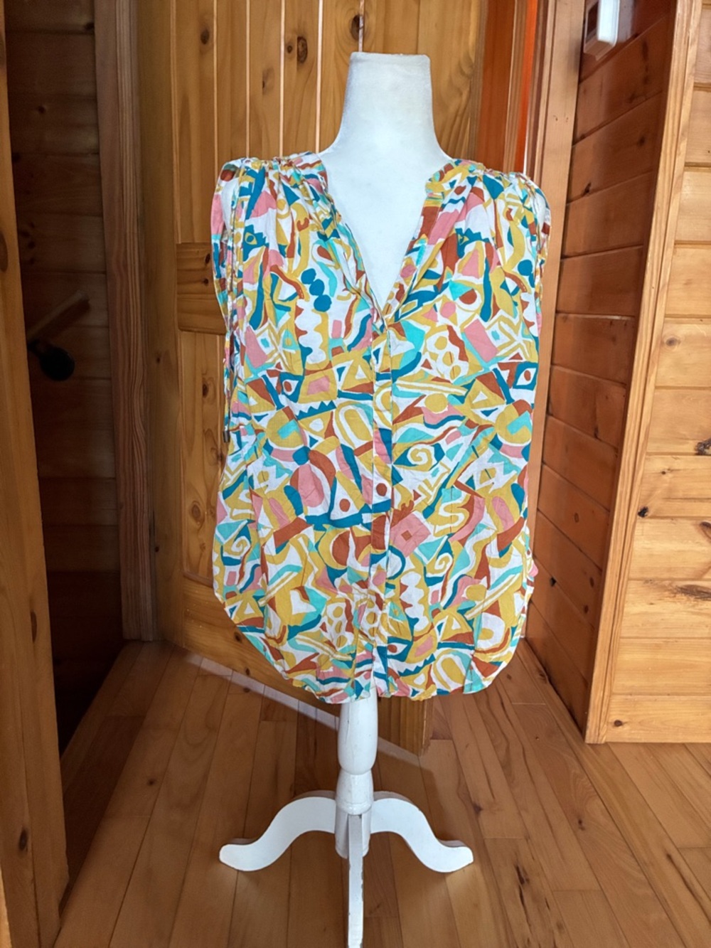 Anthropologie Danielle kroll artsy cotton summer top